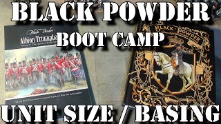 Black Powder Boot camp #13 Size and Basing