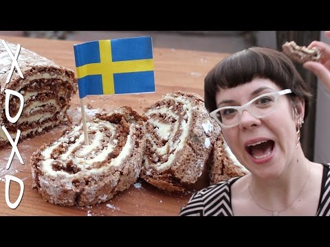 Swedish Chocolate Dream Roll - Drömtårta