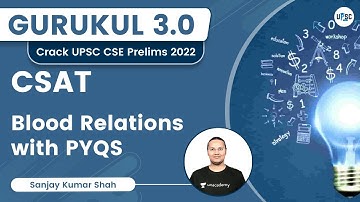 Blood Relation with PYQS | CSAT | UPSC CSE | Sanjay Kumar Shah | UPSC 101