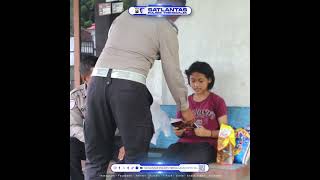 Polantas Bareng Dinas Sosial Turut Beri Perhatian Kepada Masyarakat Kurang Mdanu