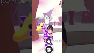 Adopt Me Roblox Mega neon giraffe legendary pet Adopt Me Roblox Mega neon giraffe legendary pet