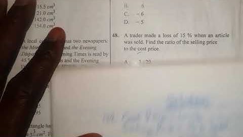 WASSCE 2022 GENERAL MATHEMATICS QUESTIONS AND ANSWERS (NO. 48) | PROFIT & LOSS | RATIO | 2022 WAEC