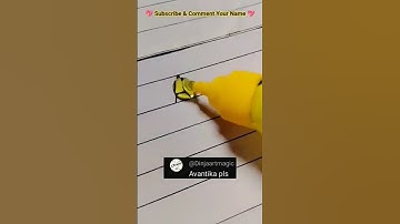 Bubble💭Art🌸Comment Your Name📛#writing#name#art #ytshorts#shorts#smileycrafter#calligraphy#share#tag