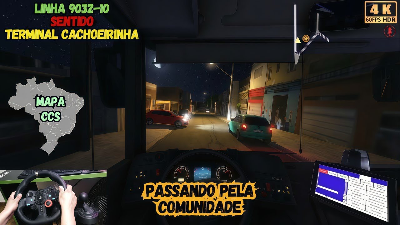 Pronton Bus Linha 9032-10 Na Comunidade Mapa CCS 4K 60FPS 