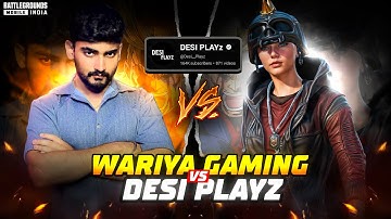 @Desi__Playz vs @WariyaGaming 🦁 INTENSE 1V1 TDM BATTLE 🔥