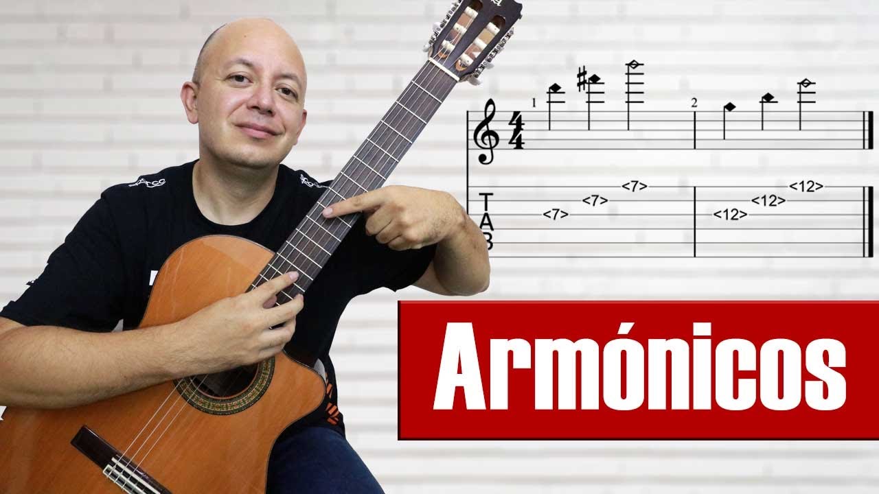 Cinco ejercicios para armónicos naturales en guitarra