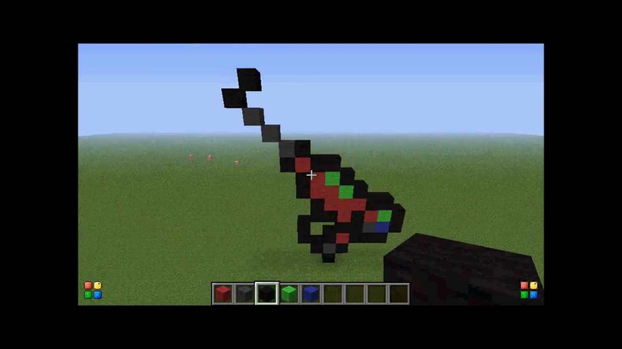 Lets Build: Minecraft Black ops 2 Pixel Art: Raygun - YouTube