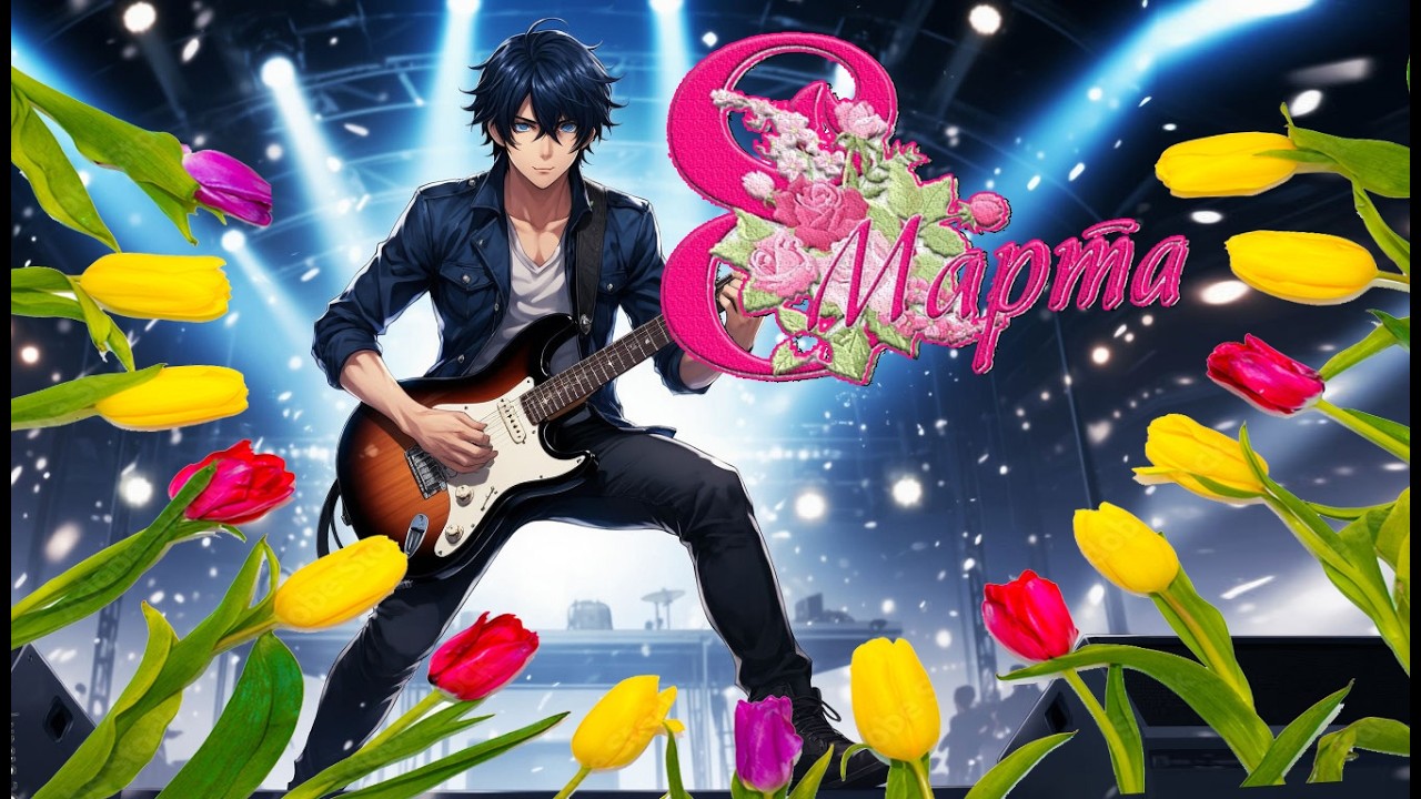 С праздником, любимые дамы! (AI)