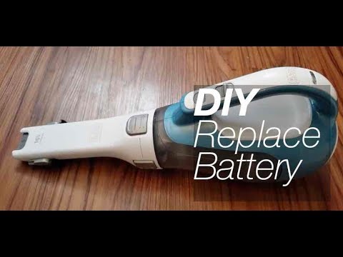 EASY DIY Replace 16v Black & Decker Hand Vacuum Battery How to CHV1410L  lithium Cordless Vac 