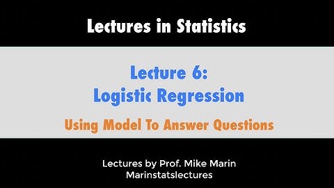 6.3 Logistic Regression: Using Model Equation To Answer Questions