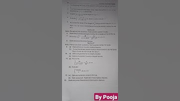 M.Sc/M.A 3rd Sem Complex Analysis 2020