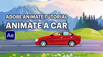 How to Animate a Car with a Character Inside | Adobe Animate Tutorial