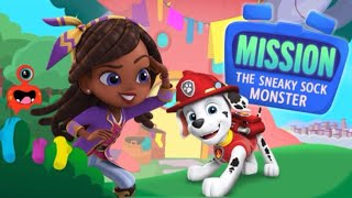 Paw Patrol Mission The Sneaky Sock Monster Rubble And The Crew Paw Patrol Gamesgamesnickelodeon