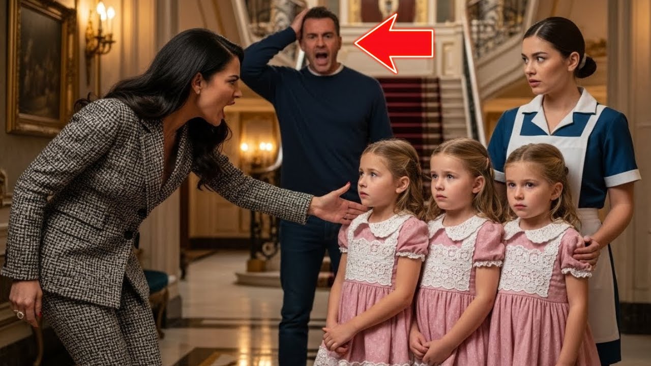 La matrigna urla alle gemelline davanti alla domestica — il milionario vedovo vede tutto