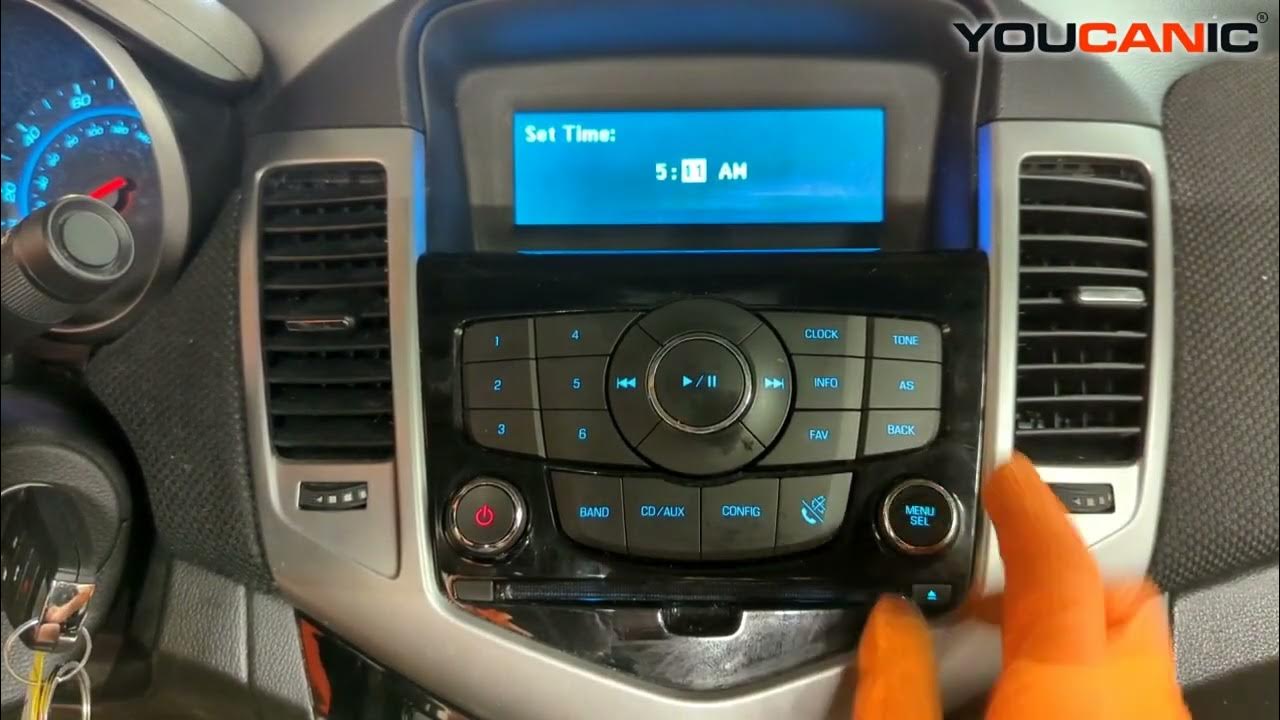 20082016 Chevrolet Cruze How to Set or Adjust Time Clock on Car