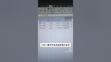 エクセル便利技。フィルターを一発で作成！エクセル爆速技#Excel#エクセル便利#作成効率化#Shorts