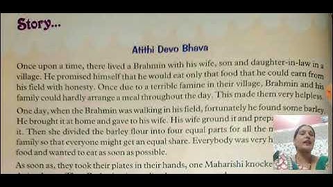 Moral Value, Class 7, Lesson 11, Hospitality (Story), By Ms. Seema Sharma