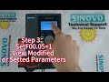 How to set two speeds for forward and backward and control by switches by LCD keypad for SINOVO VFD