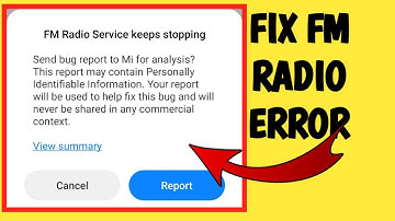 how to fix FM Radio Service Keeps stopping problem 2022