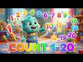 Counting to 20 Song 🔢 | Numbers for Kids | Learn 1–20 with Baby Zuzu Fun Counting Rhyme