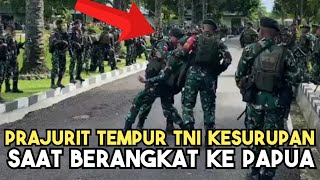 PRAJURIT T3MPURR TNI KESURUP4N SAAT BERANGKAT MENUJU KE PAPUA #papua #tni #tniad #army #jenderal
