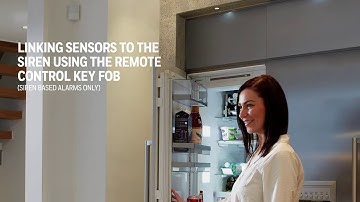 Linking sensors to the siren using the remote control - Honeywell Home Alarms