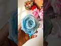 DIY Paper Rose 🌹 | How to Make Blue Rose #shortsviral #diyflowers #diypapercraft