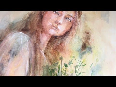 水彩画(人物)№189 9/22[水彩画]人物を描く/watercolorpainting /制作過程 - YouTube