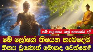 මේ ලෝකයේ හැමදේම නිත්‍ය වුණොත් මොකද වෙන්නේ ? | Dhaham Katha