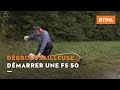 Dmarrer un coupebordure fs 50  coupebordures stihl