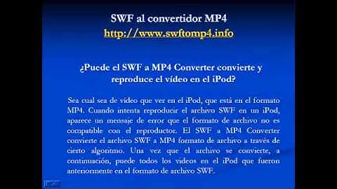SWF al convertidor MP4