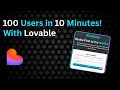 How to Build a NoCode MVP with Lovable + Get Your First Users in 10 Minutes