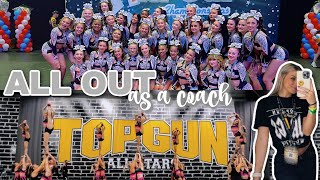 ALL OUT CHEER COMPETITION: as a coach of lady jags and senior sass