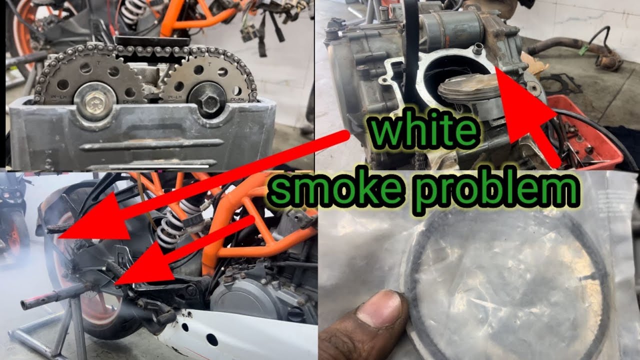 KTM390IssuesWhiteSmokeWiring ProblemHeadWorkReplaced Meter SolutionChangedPistonRingsTiming ChainSet