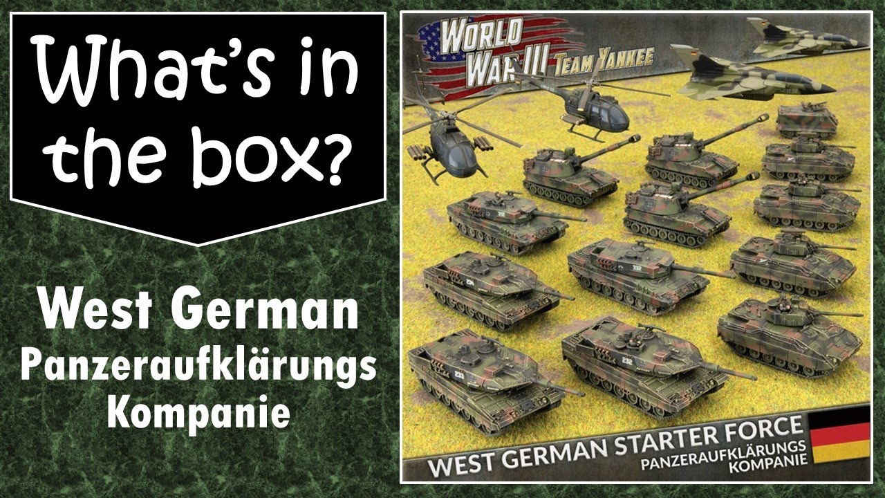 Team Yankee West German starter set Unboxing & review: What's in the box?