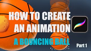 Bouncing ball part 1 | Animation tutorial for beginners in Procreate 5x screenshot 5