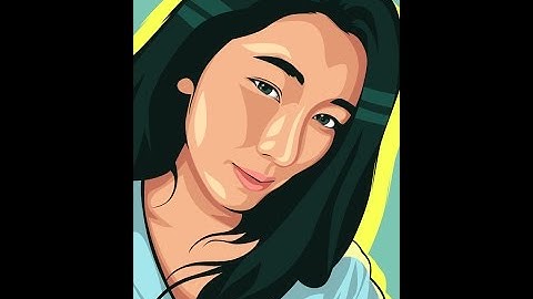 Devina Aureel - Tutorial Vector Vexel Portrait Photoshop (Time Lapse) | Draw Youtuber #4