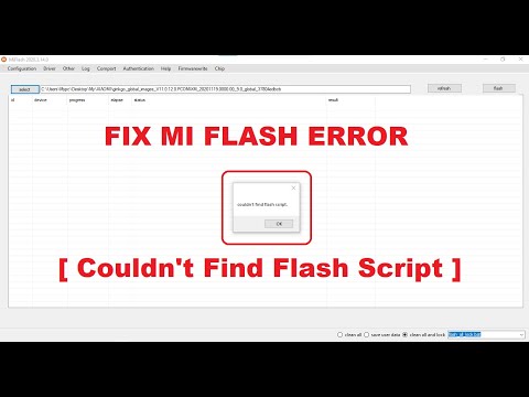Couldnt Find Flash Script Mi Flash Tool