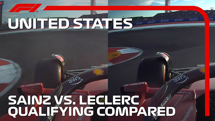 Carlos Sainz vs. Charles Leclerc Qualifying Laps Compared | 2022 United States Grand Prix