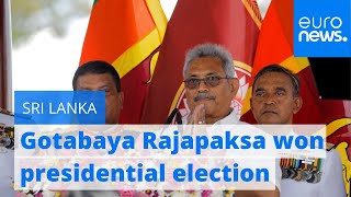Former defence minister wins Sri Lanka presidential election