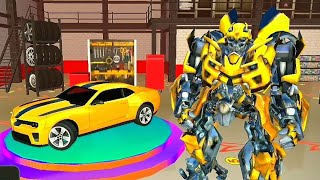 Robot Bumblebee Transformers Mobil Balap | Grand Robot Car Transform 3D Game ( Part 2 ) screenshot 4