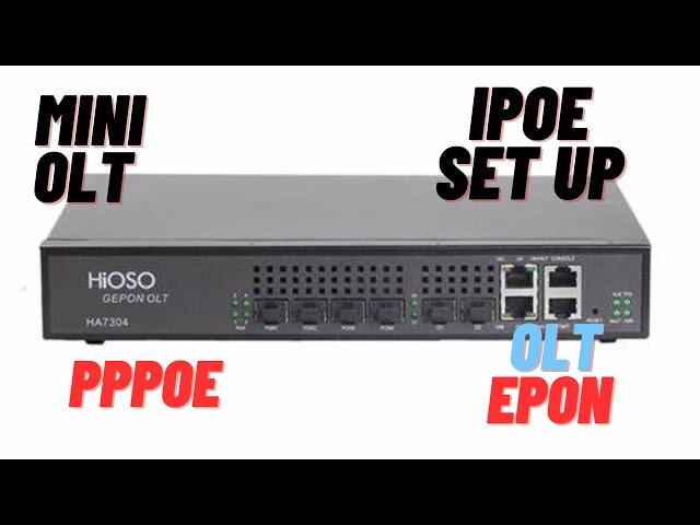How To Easily Deploy Olt (hioso)(2pon) And Level Up Your Networking Game! class=