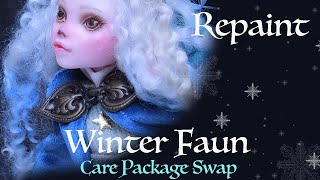 Repaint! | Care Package Swap | Solstice Faun | Winter Fantasy Doll
