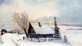 Winterscape Vintage Art Screensaver in 4K - 2 Hour Vintage Landscape Art for TV | Winter Landscapes