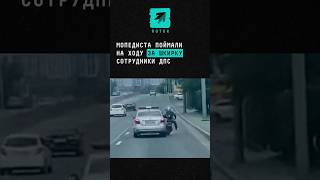 Мопедиста поймали на ходу за шкирку сотрудники ДПС #новости #россия #владивосток #погоня #мопед #дпс