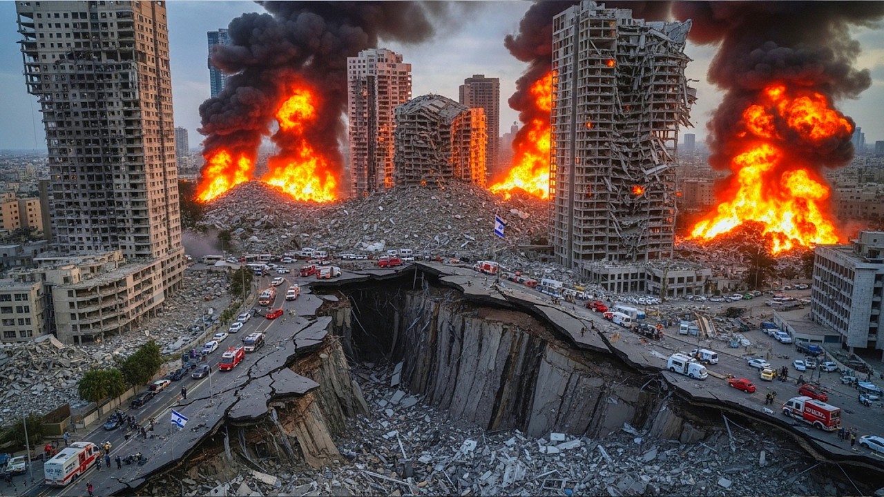 ISRAEL BLACKOUT‼️Iran Berhasil Hancurkan Gardu Listrik Terbesar di Tel Aviv