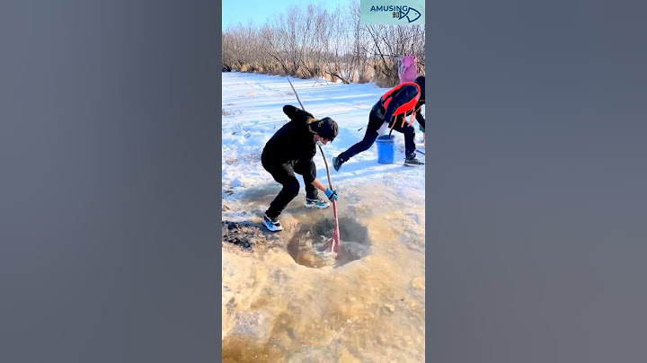 Easy fishing in winter from ice hole