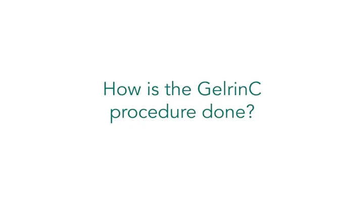 How is the GelrinC procedure done? | GelrinC Implant | SAGE Study