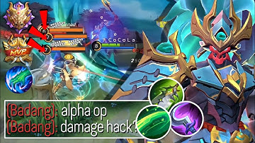 ALPHA USERS! YOU MUST TRY THIS HYPER ALPHA PERFECT BUILD FOR ONE SHOT! TANKY | BEST BUILD 2022 MLBB