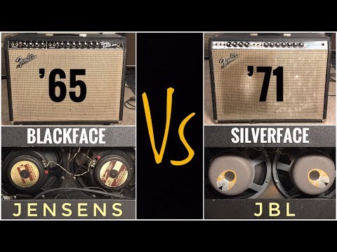 Two Iconic FENDER TWIN REVERB Tones - Blackface & Jensen -VS- Silverface & JBL